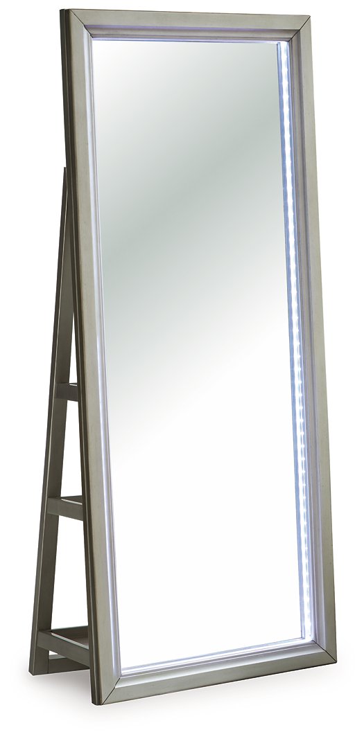 Evesen Floor Standing Mirror/Storage - Ace Furniture and Decor