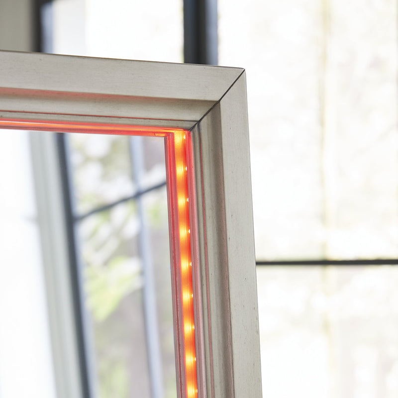Evesen Floor Standing Mirror/Storage - Ace Furniture and Decor