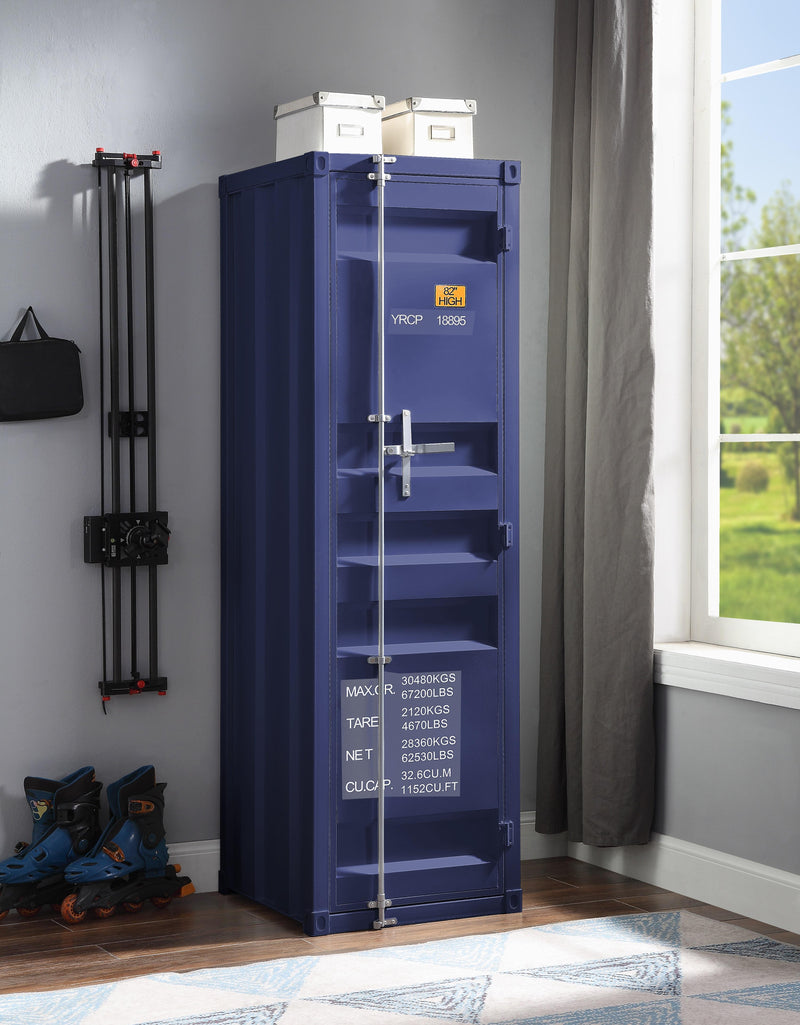 Cargo Blue Wardrobe (Single Door) - Ace Furniture and Decor
