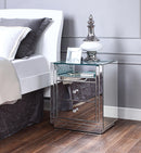 Nysa Mirrored & Faux Crystals Accent Table - Ace Furniture and Decor