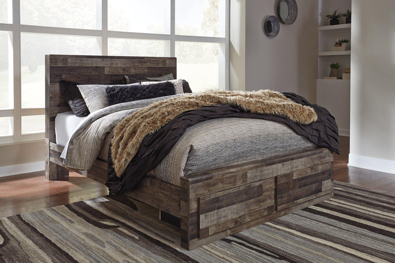 Derekson Bed with 2 Side Storage - Ace Furniture and Decor