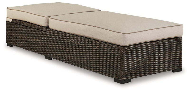 Coastline Bay Outdoor Chaise Lounge with Cushion - Ace Furniture and Decor