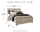 Bellaby Bed with 2 Storage Drawers - Ace Furniture and Decor