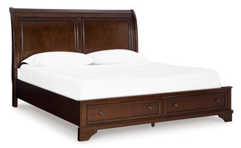 Trellington Sleigh Storage Bed - Ace Furniture and Decor