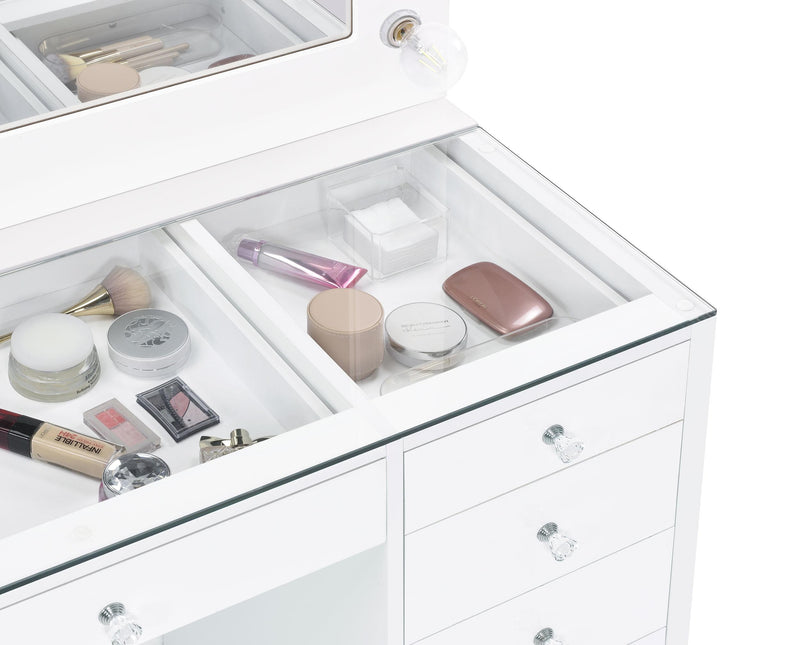 Acena Vanity Table and Mirror - Ace Furniture and Decor