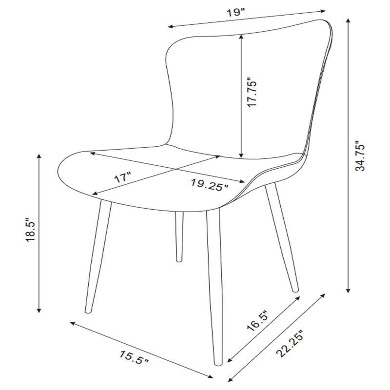 Horizon Side Chairs - Ace Furniture and Decor