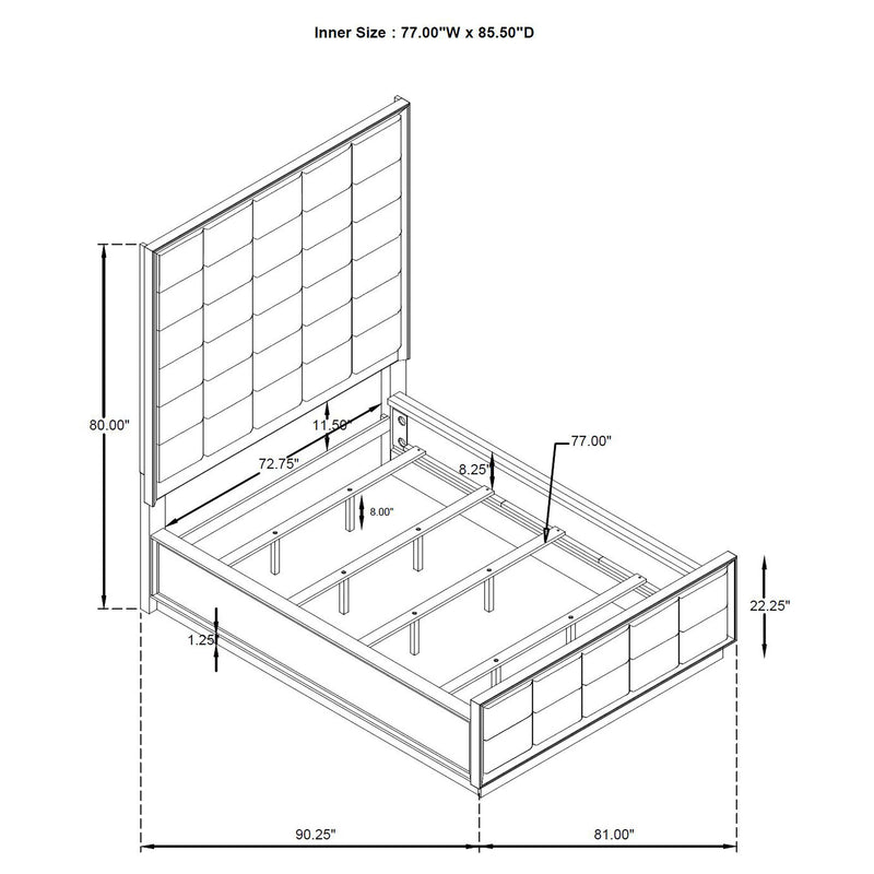 Durango 5 Pc Bedroom Set - Ace Furniture and Decor