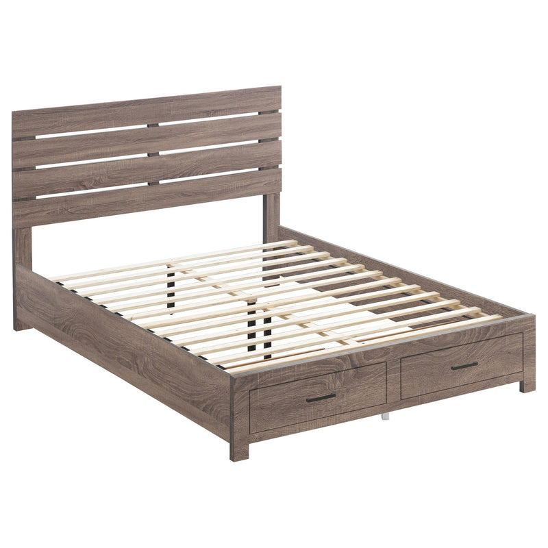 Brantford Eastern King & Queen Panel Bed Barrel Oak - Ace Furniture and Decor