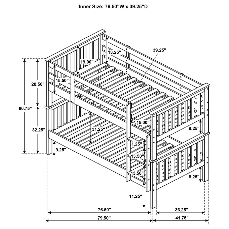Chapman Bunk Beds - Ace Furniture and Decor