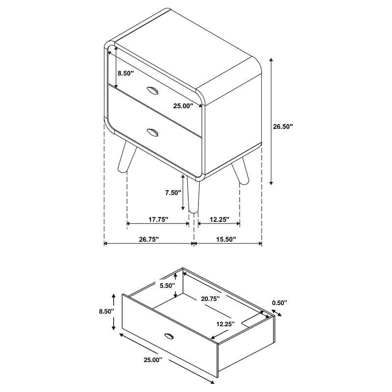 Robyn Nightstands - Ace Furniture and Decor