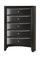 Briana Rectangular 5-drawer Chest Black - Ace Furniture and Decor