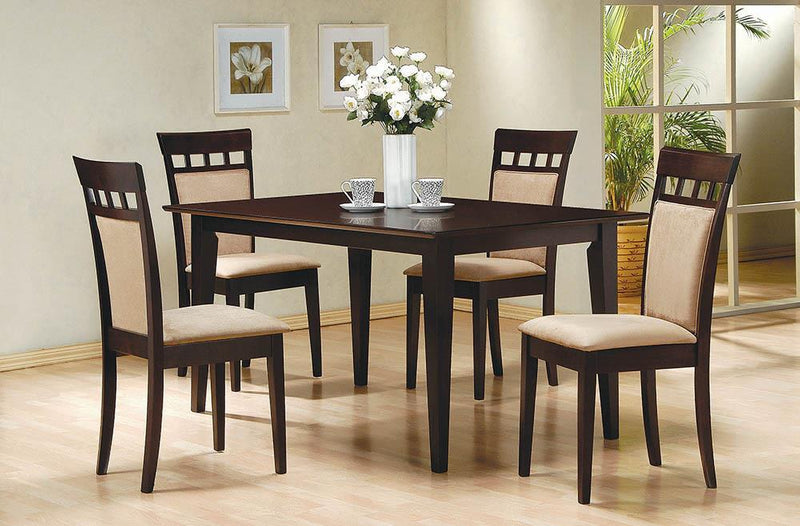 Gabriel Upholstered Side Chairs Cappuccino and Tan (Set of 2) - Ace Furniture and Decor