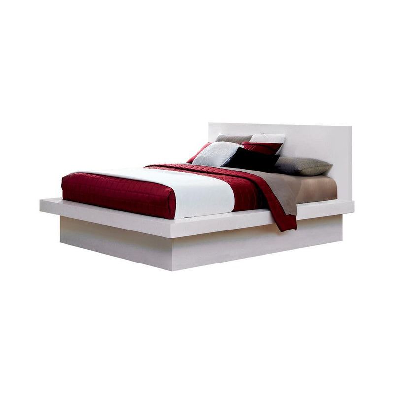 Jessica California King, E.king, & Queen Bed with Storage Headboard Cappuccino - Ace Furniture and Decor