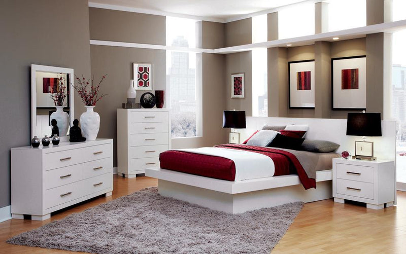 Jessica California King, E.king, & Queen Bed with Storage Headboard Cappuccino - Ace Furniture and Decor