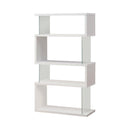 Emelle 4-tier Bookcase White and Clear - Ace Furniture and Decor