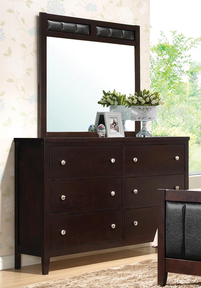 Carlton 6-drawer Rectangular Dresser Cappuccino - Ace Furniture and Decor