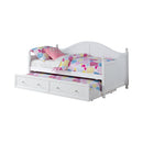 Julie Ann Twin Daybed with Trundle White - Ace Furniture and Decor