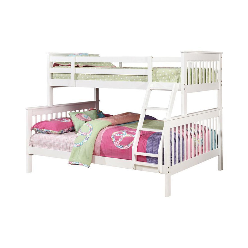 Chapman Full Over Full & Twin Over Full Bunk Bed Black & White - Ace Furniture and Decor