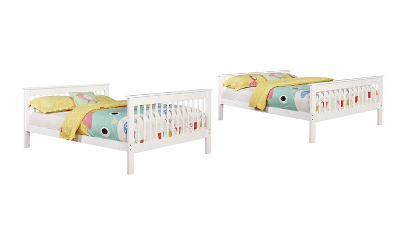 Chapman Full Over Full & Twin Over Full Bunk Bed Black & White - Ace Furniture and Decor