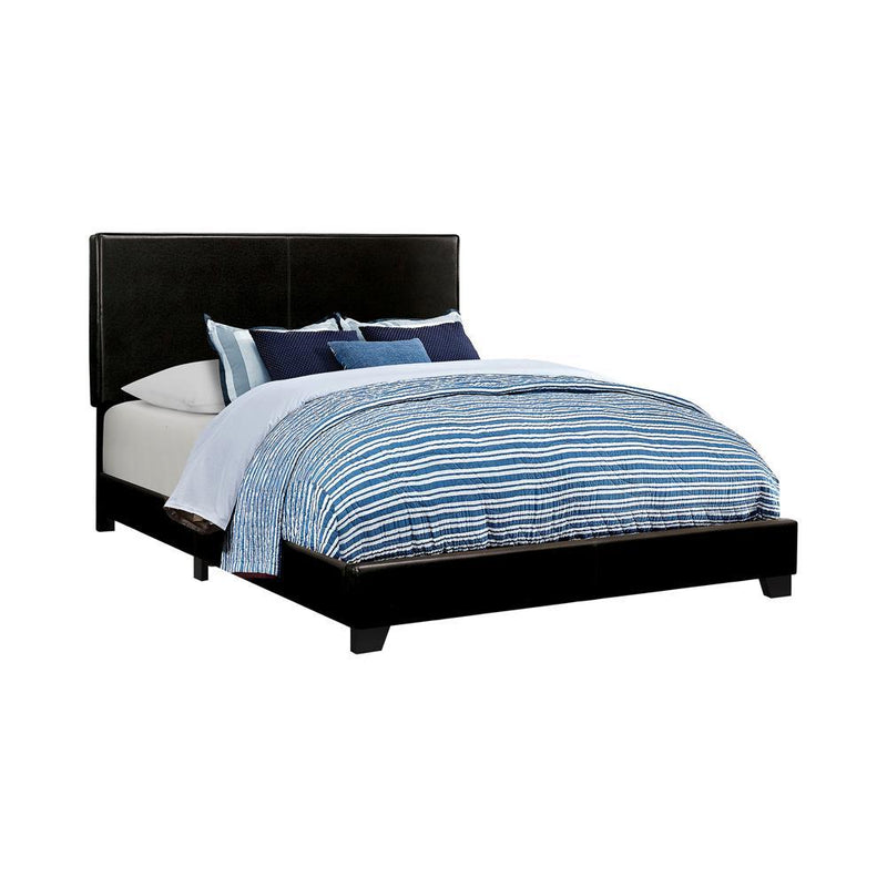 Dorian Upholstered California King, E.King, & Queen Bed Black, Brown, & Grey - Ace Furniture and Decor