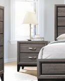 Watson 2-drawer Nightstand Grey Oak and Black - Ace Furniture and Decor