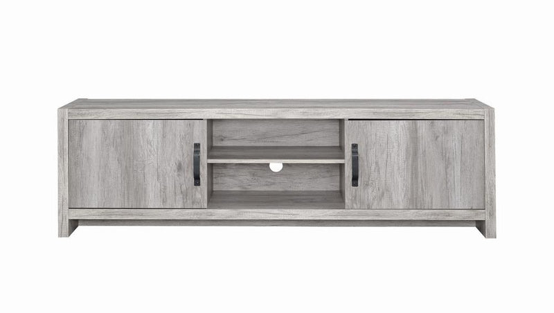 Burke 2-drawer TV Console Grey Driftwood - Ace Furniture and Decor