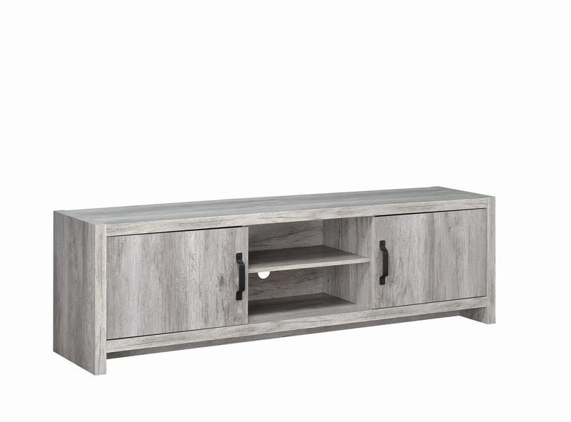 Burke 2-drawer TV Console Grey Driftwood - Ace Furniture and Decor