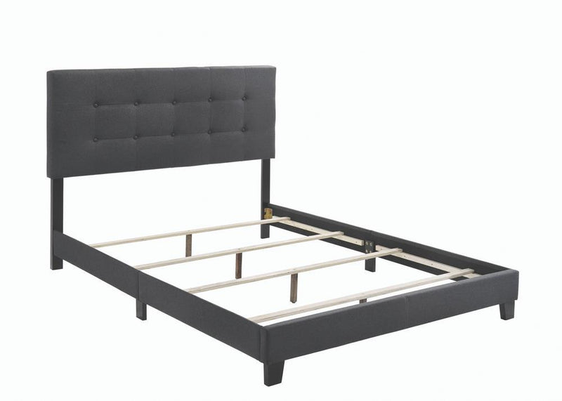 Mapes Tufted Upholstered Eastern King, Queen, Twin & Full Bed Charcoal & Grey - Ace Furniture and Decor