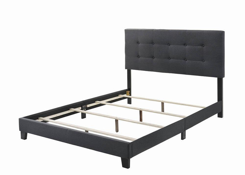 Mapes Tufted Upholstered Eastern King, Queen, Twin & Full Bed Charcoal & Grey - Ace Furniture and Decor