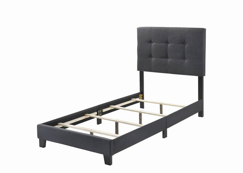 Mapes Tufted Upholstered Eastern King, Queen, Twin & Full Bed Charcoal & Grey - Ace Furniture and Decor