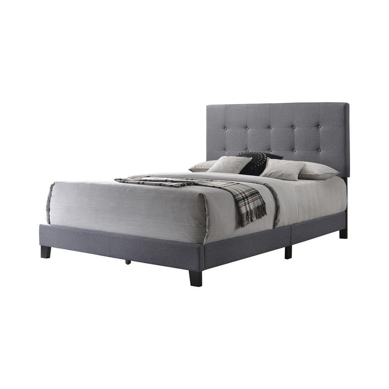Mapes Tufted Upholstered Eastern King, Queen, Twin & Full Bed Charcoal & Grey - Ace Furniture and Decor