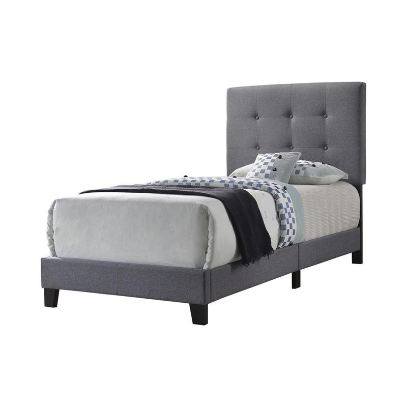 Mapes Tufted Upholstered Eastern King, Queen, Twin & Full Bed Charcoal & Grey - Ace Furniture and Decor