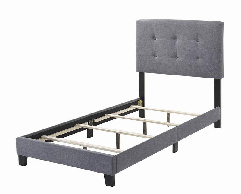 Mapes Tufted Upholstered Eastern King, Queen, Twin & Full Bed Charcoal & Grey - Ace Furniture and Decor