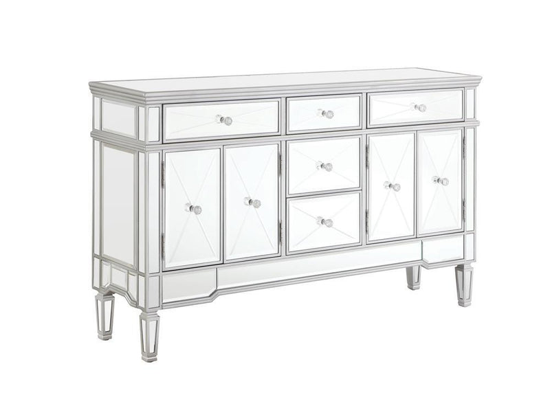 Duchess 5-drawer Accent Cabinet Silver