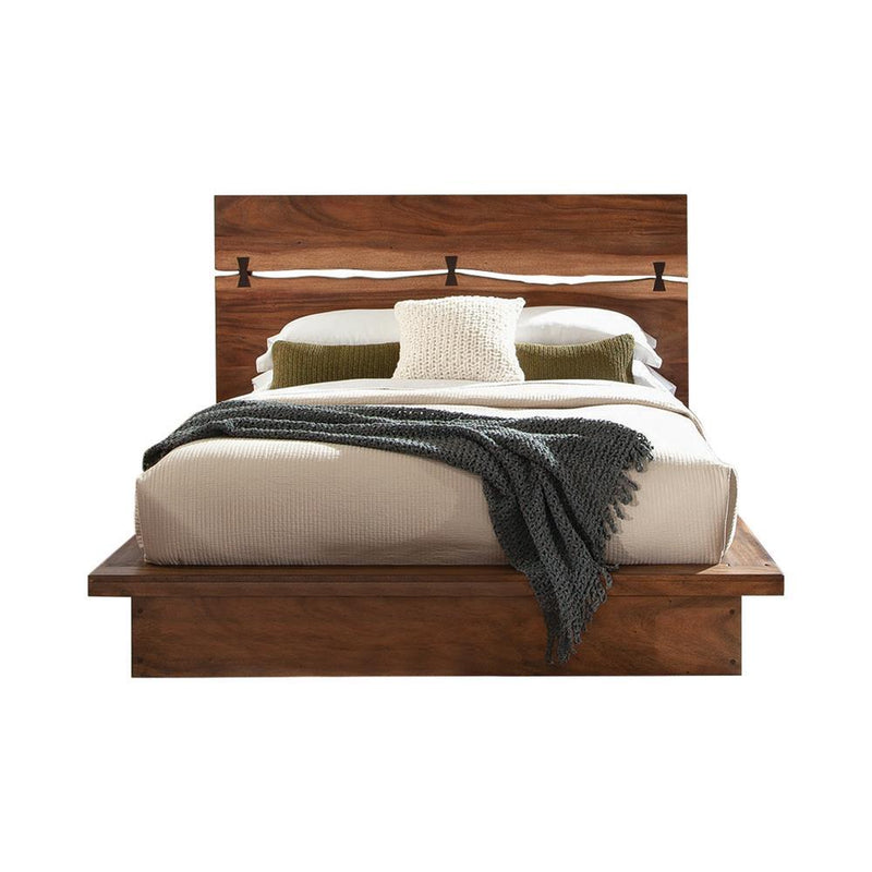 Winslow California King, E.King & Queen Bed Smokey Walnut and Coffee Bean - Ace Furniture and Decor