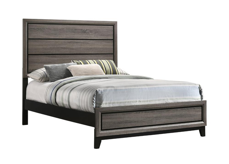 Watson Full & Twin Panel Bed Grey Oak - Ace Furniture and Decor