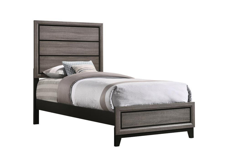 Watson Full & Twin Panel Bed Grey Oak - Ace Furniture and Decor