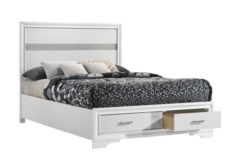 Miranda Full & Twin Storage Bed White - Ace Furniture and Decor