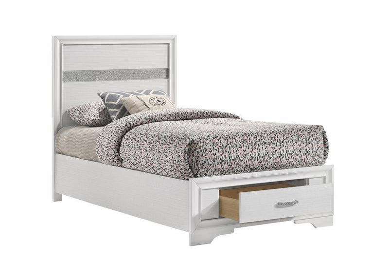 Miranda Full & Twin Storage Bed White - Ace Furniture and Decor