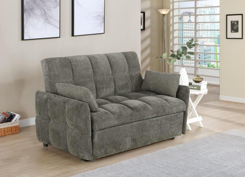 Cotswold Tufted Cushion Sleeper Sofa Bed Light Grey & Dark Grey - Ace Furniture and Decor