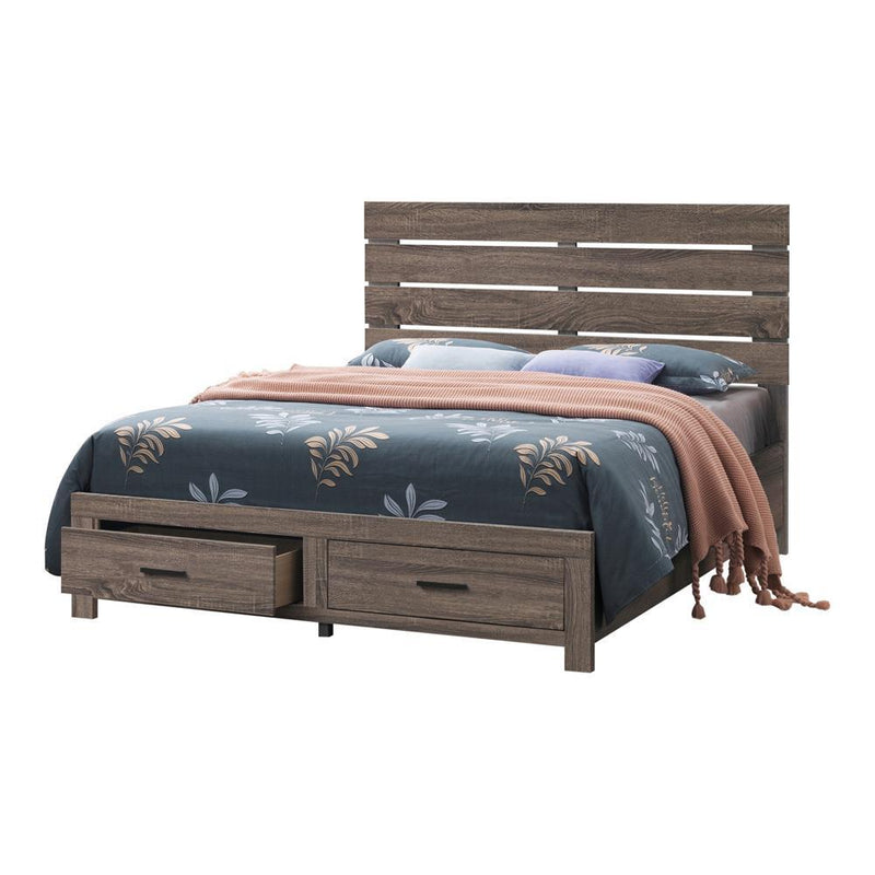 Brantford Eastern King & Queen Panel Bed Barrel Oak - Ace Furniture and Decor