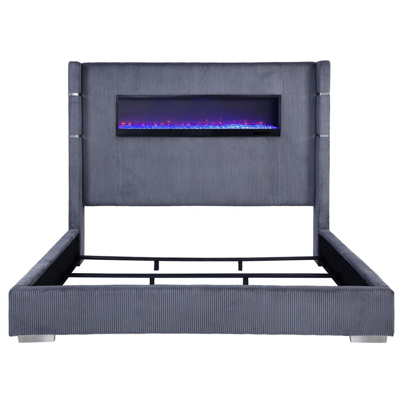 Tisdall California King, E.King & Queen Bed Grey, Black & Queen - Ace Furniture and Decor