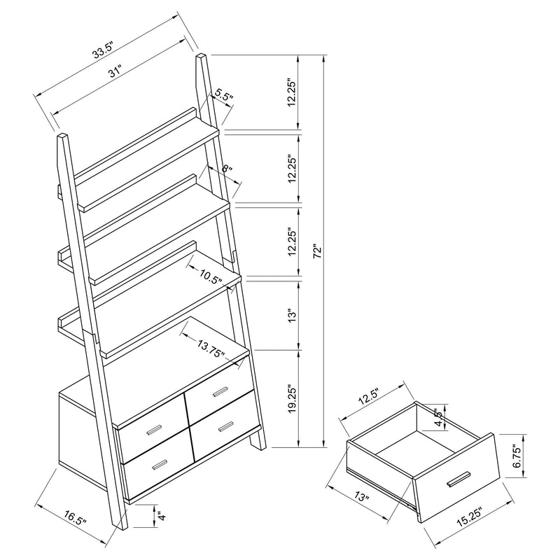 Colella Bookshelf - Ace Furniture and Decor