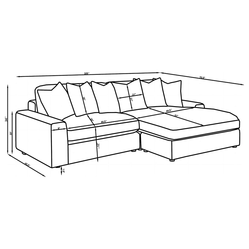 Blaine Stationary Sectionals - Ace Furniture and Decor
