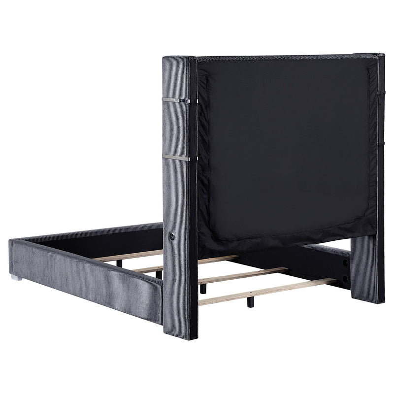 Tisdall California King, E.King & Queen Bed Grey, Black & Queen - Ace Furniture and Decor