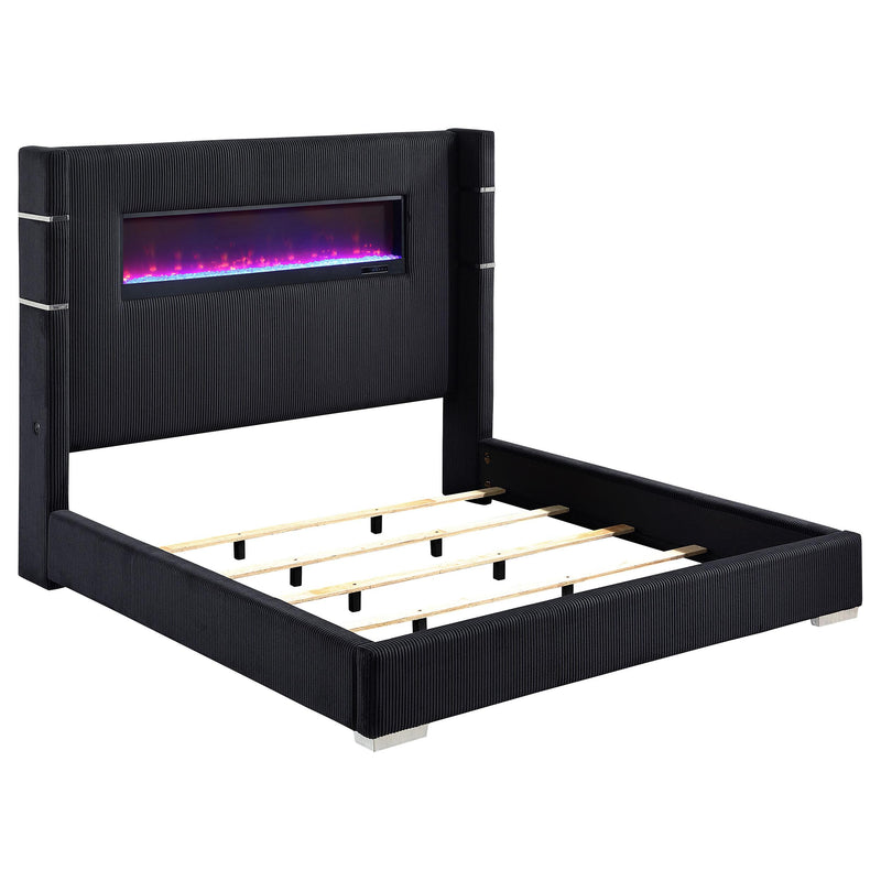 Tisdall California King, E.King & Queen Bed Grey, Black & Queen - Ace Furniture and Decor
