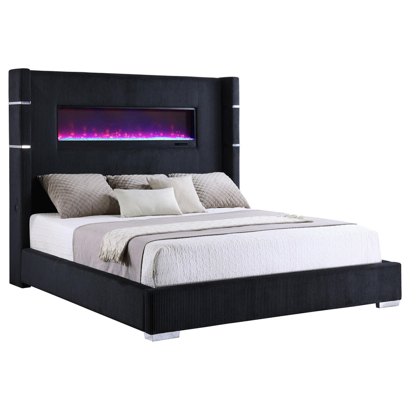 Tisdall California King, E.King & Queen Bed Grey, Black & Queen - Ace Furniture and Decor