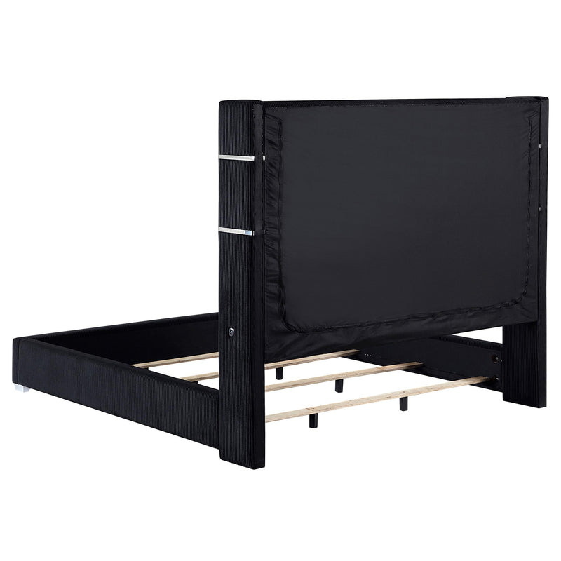 Tisdall California King, E.King & Queen Bed Grey, Black & Queen - Ace Furniture and Decor