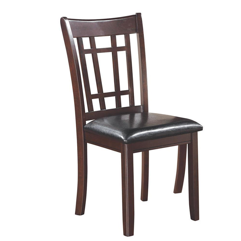 Lavon Padded Dining Side Chairs Espresso and Black (Set of 2) - Ace Furniture and Decor