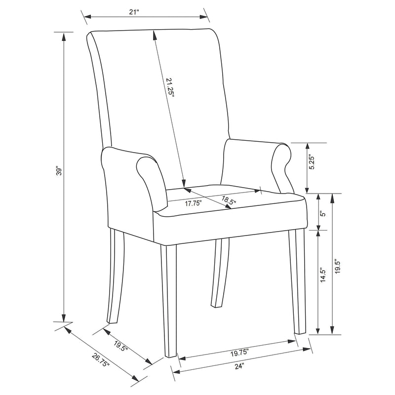 Herran Arm Chairs - Ace Furniture and Decor